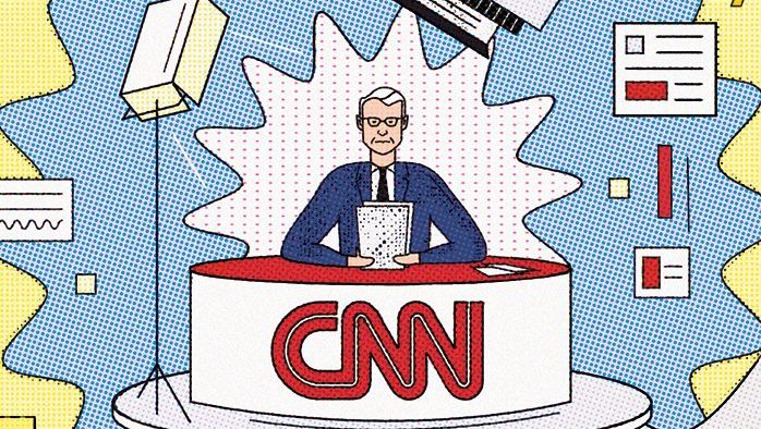 CNN Under microscope Illustration