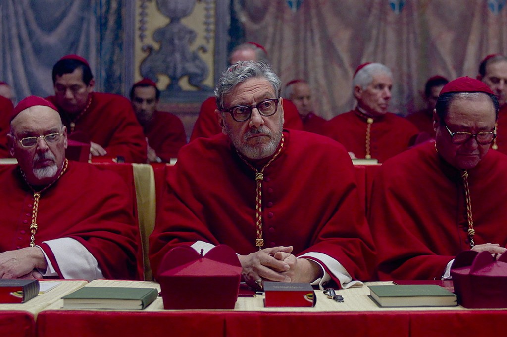 Sergio Castellitto stars as Cardinal Tedesco in director Edward Berger's CONCLAVE, a Focus Features release. Credit: Courtesy of Focus Features. © 2024 All Rights Reserved.