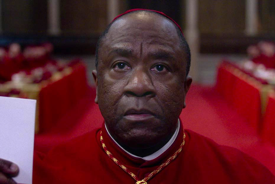 Lucian Msamati stars as Cardinal Adeyemi in director Edward Berger's CONCLAVE, a Focus Features release. Credit: Courtesy of Focus Features. © 2024 All Rights Reserved.