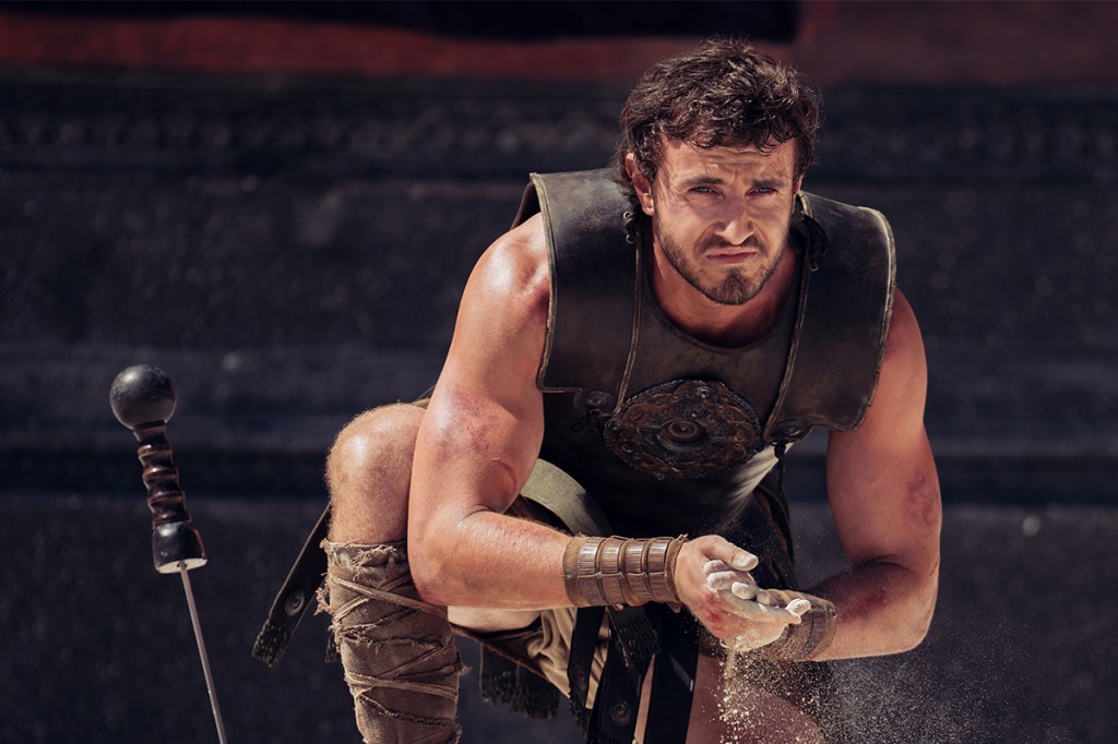 Paul Mescal plays Lucius in Gladiator II from Paramount Pictures.