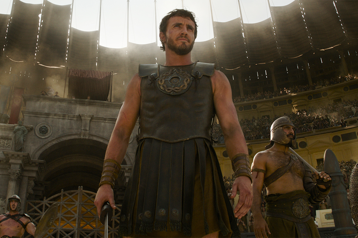 Paul Mescal plays Lucius in Gladiator II from Paramount Pictures.