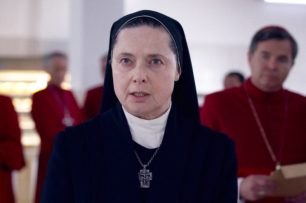 CONCLAVE (2024)
Isabella Rossellini stars as Sister Agnes in director Edward Berger's CONCLAVE, a Focus Features release. 
Credit: Courtesy of Focus Features. © 2024 All Rights Reserved.