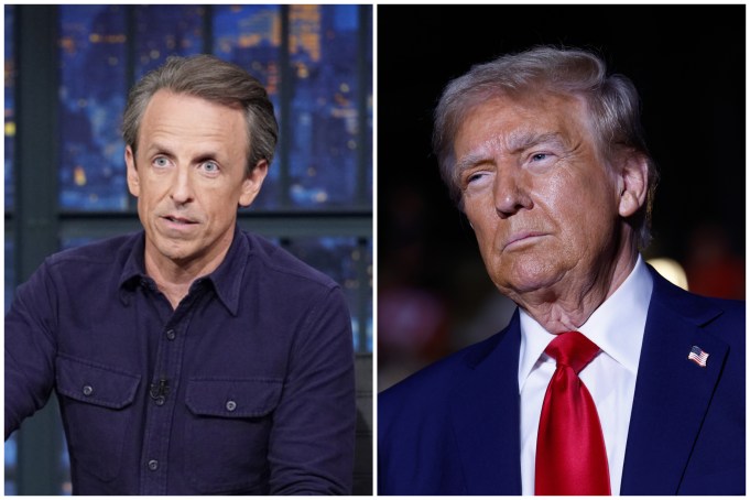 Seth Meyers, Donald Trump