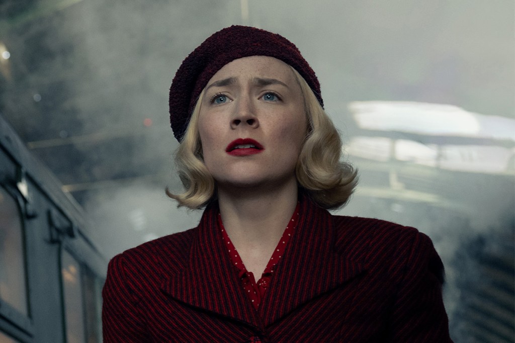 Saoirse Ronan in "Blitz," now in theaters and premiering globally on Apple TV+ on November 22. Credit Apple TV+