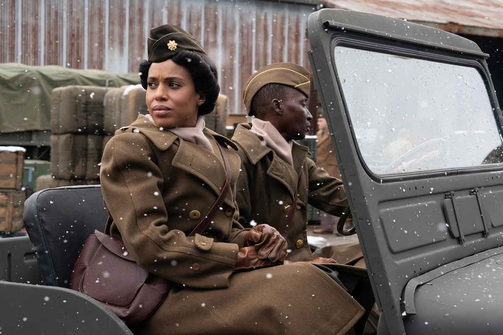 The Six Triple Eight. Kerry Washington as Major Charity Adams in The Six Triple Eight. Cr. Bob Mahoney/Perry Well Films 2/Courtesy of Netflix