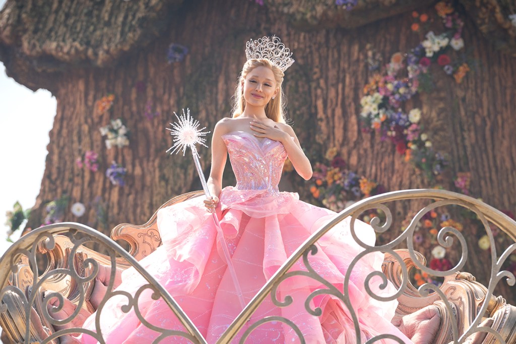 Ariana Grande is Glinda in WICKED, directed by Jon M. Chu